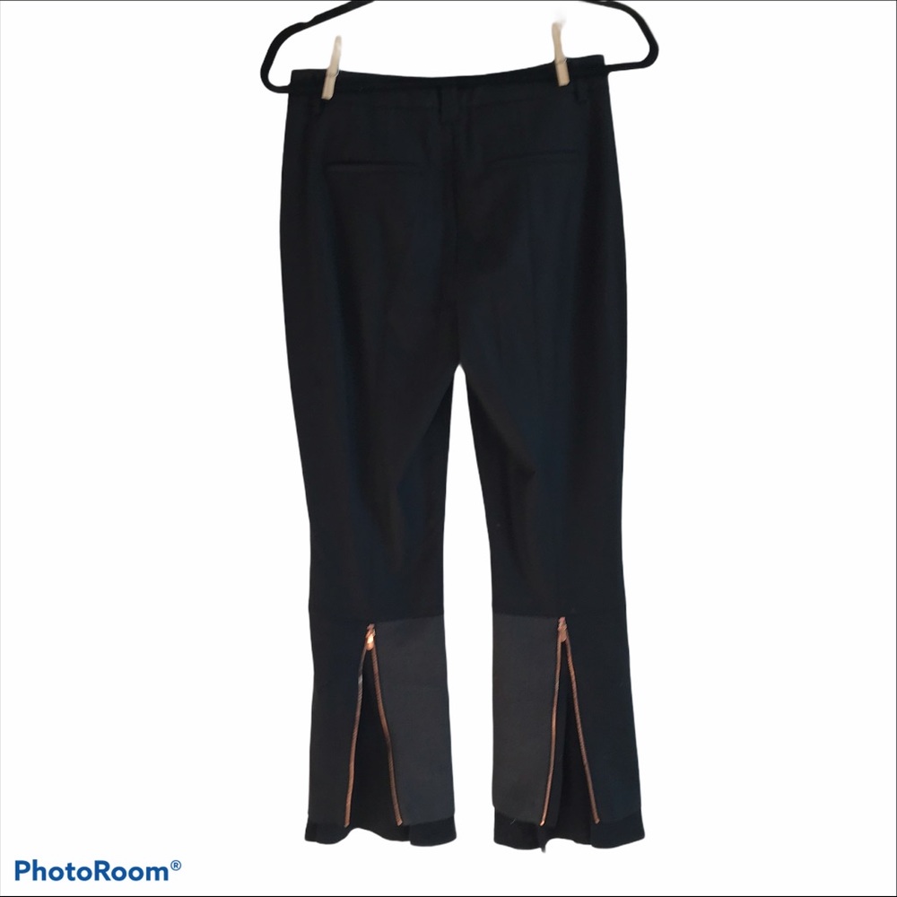 Kit and Ace Black Wool Cashmere Silk‎ Blend Pant / 4